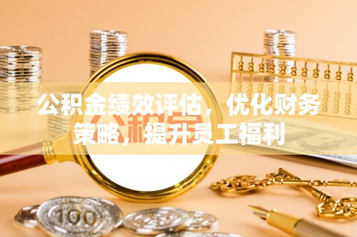 称多公积金绩效评估，优化财务策略，提升员工福利