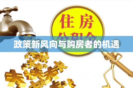 称多政策新风向与购房者的机遇