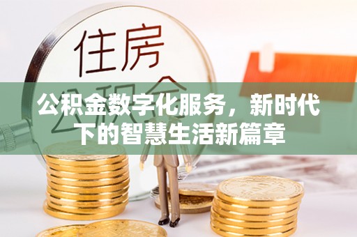 称多公积金数字化服务，新时代下的智慧生活新篇章